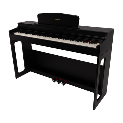CROWN CDP-906-BLK UPRIGHT DIGITAL PIANO (Black)