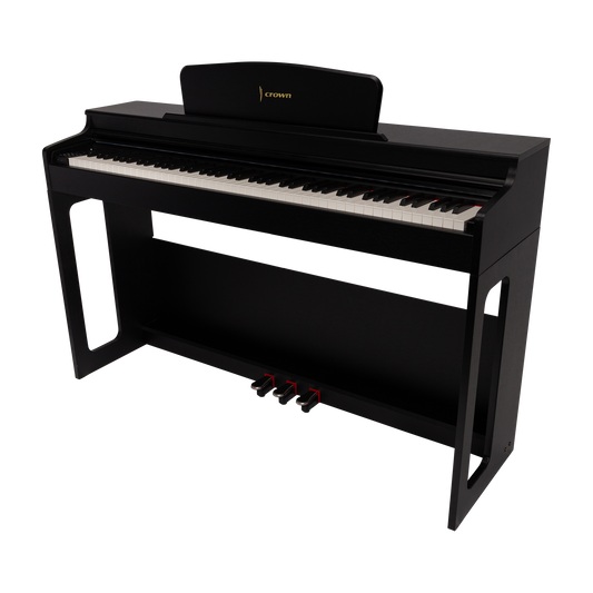 CROWN CDP-906-BLK UPRIGHT DIGITAL PIANO (Black)