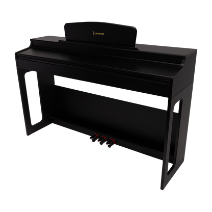 CROWN CDP-906-BLK UPRIGHT DIGITAL PIANO (Black)