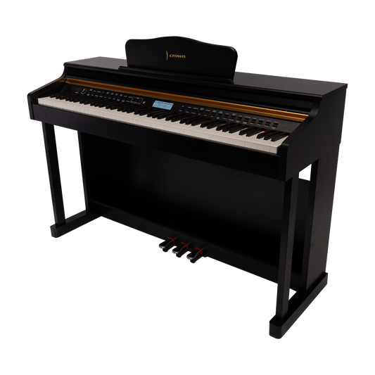 CROWN CDP-913-BLK UPRIGHT DIGITAL PIANO (Black)