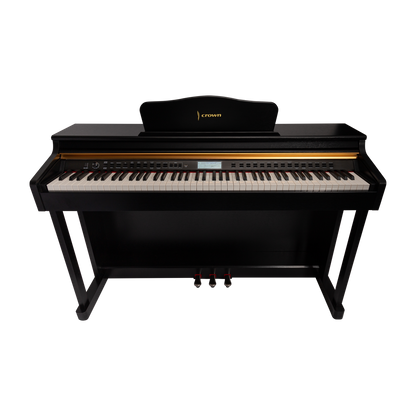 CROWN CDP-913-BLK UPRIGHT DIGITAL PIANO (Black)