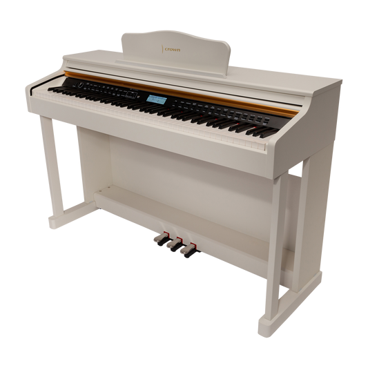 CROWN CDP-913-WHT UPRIGHT DIGITAL PIANO (White)