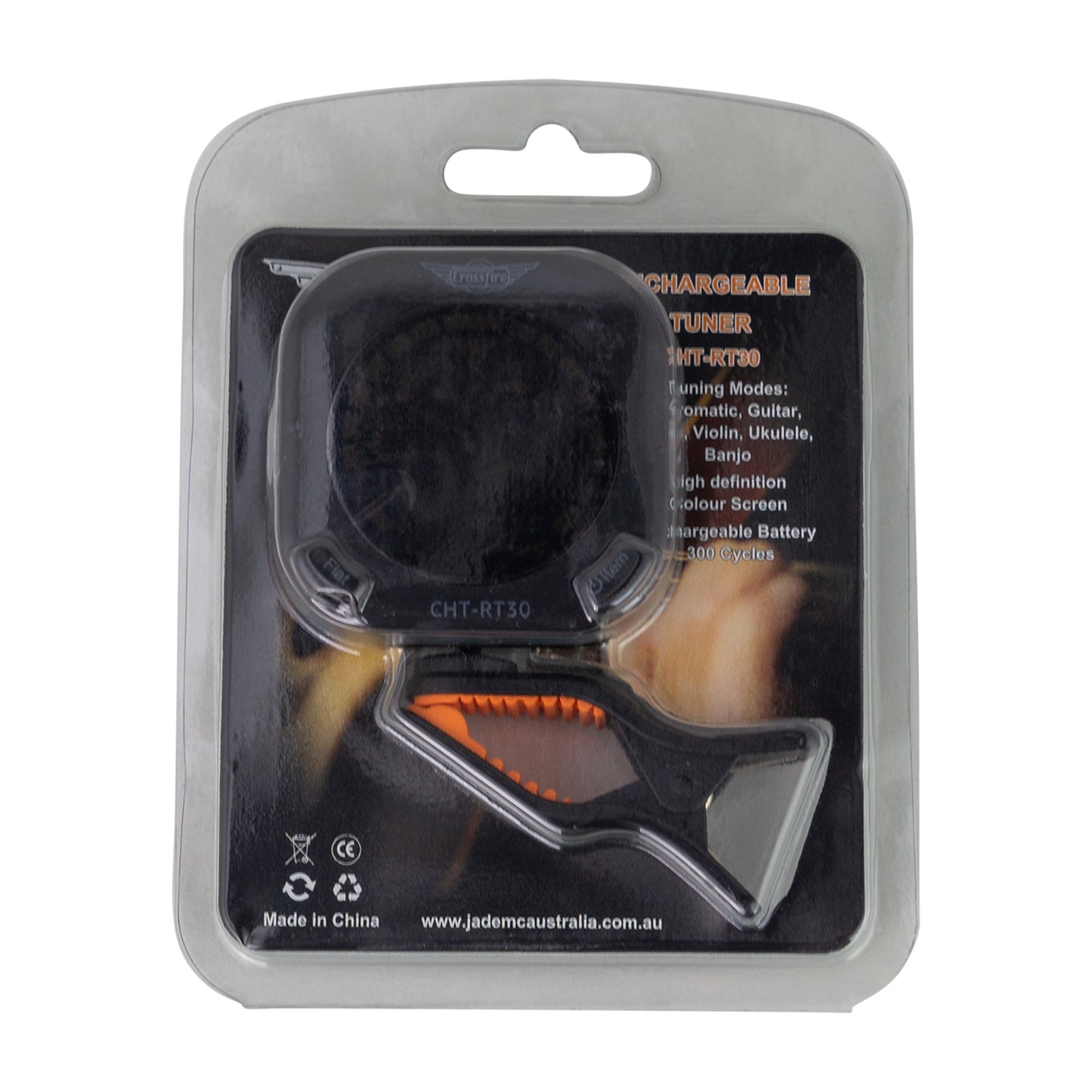 Crossfire CHT-RT30 Rechargeable Clip-On Tuner