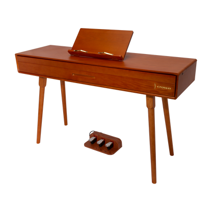 CROWN CMDP-909-WGN UPRIGHT HIDEAWAY DIGITAL PIANO (Solid Walnut)
