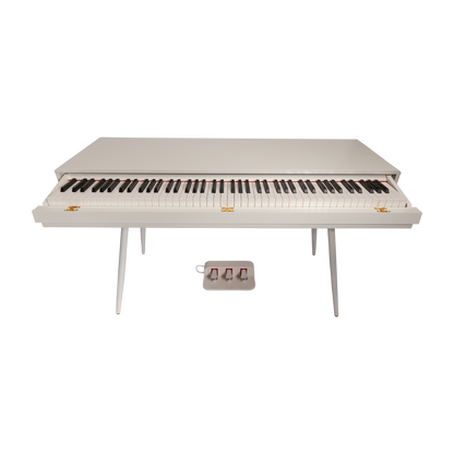 CROWN CMDP-916-WHT UPRIGHT HIDEAWAY DIGITAL PIANO (White)