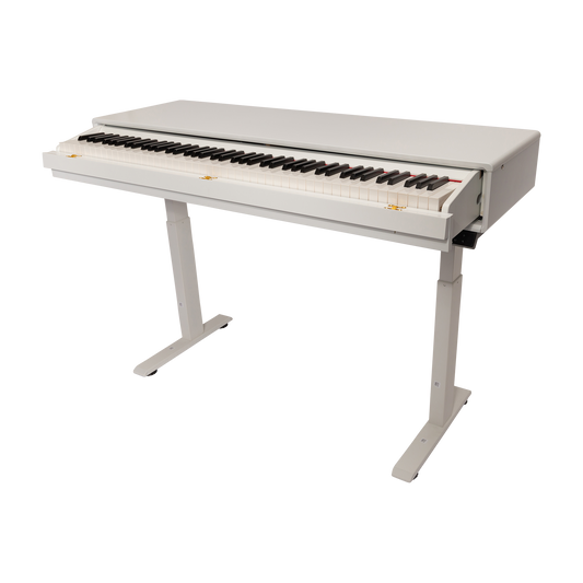 CROWN CMPD-822 HEIGHT ADJUSTABLE HIDEAWAY DIGITAL PIANO (White)