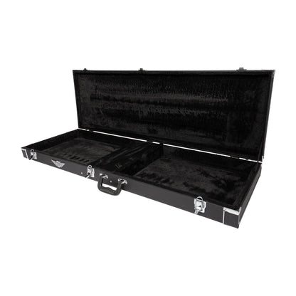 Crossfire Standard Rectangular JM and Jag-Style Offset Bass Hard Case (Black)