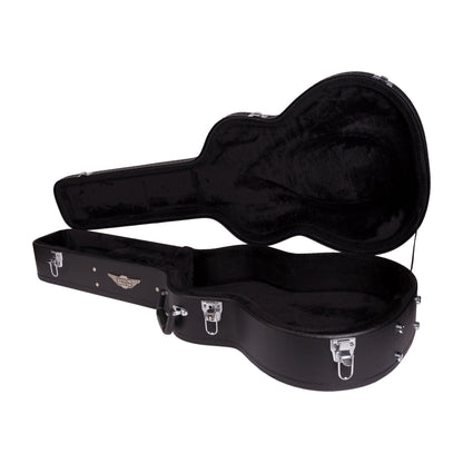 Crossfire Standard Shaped Parlour Guitar Hard Case (Black)