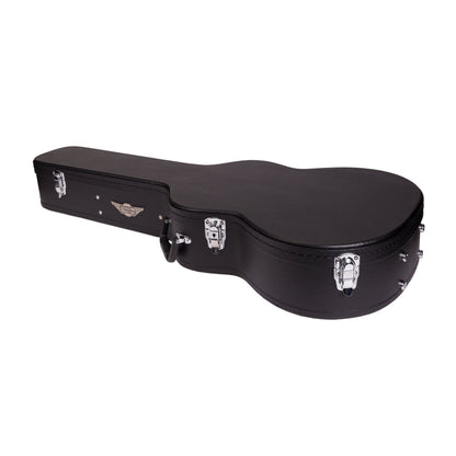 Crossfire Standard Shaped Parlour Guitar Hard Case (Black)