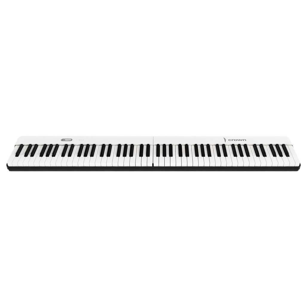 Crown Portable Magnetic Split Digital Piano (White)