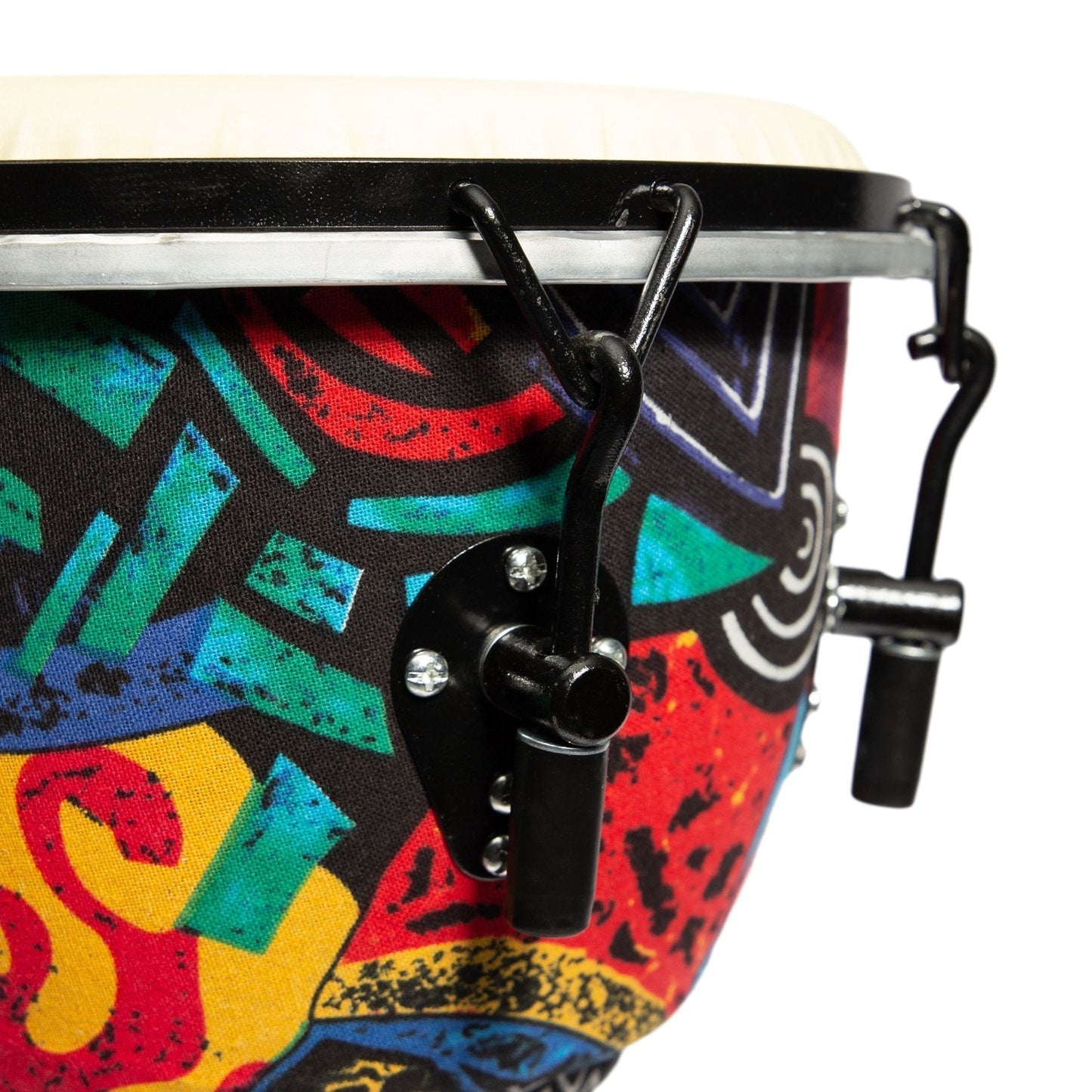 Drumfire 12" Tuneable Synthetic Head Djembe (Multicolour)