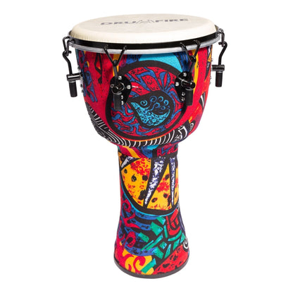 Drumfire 12" Tuneable Synthetic Head Djembe (Multicolour)