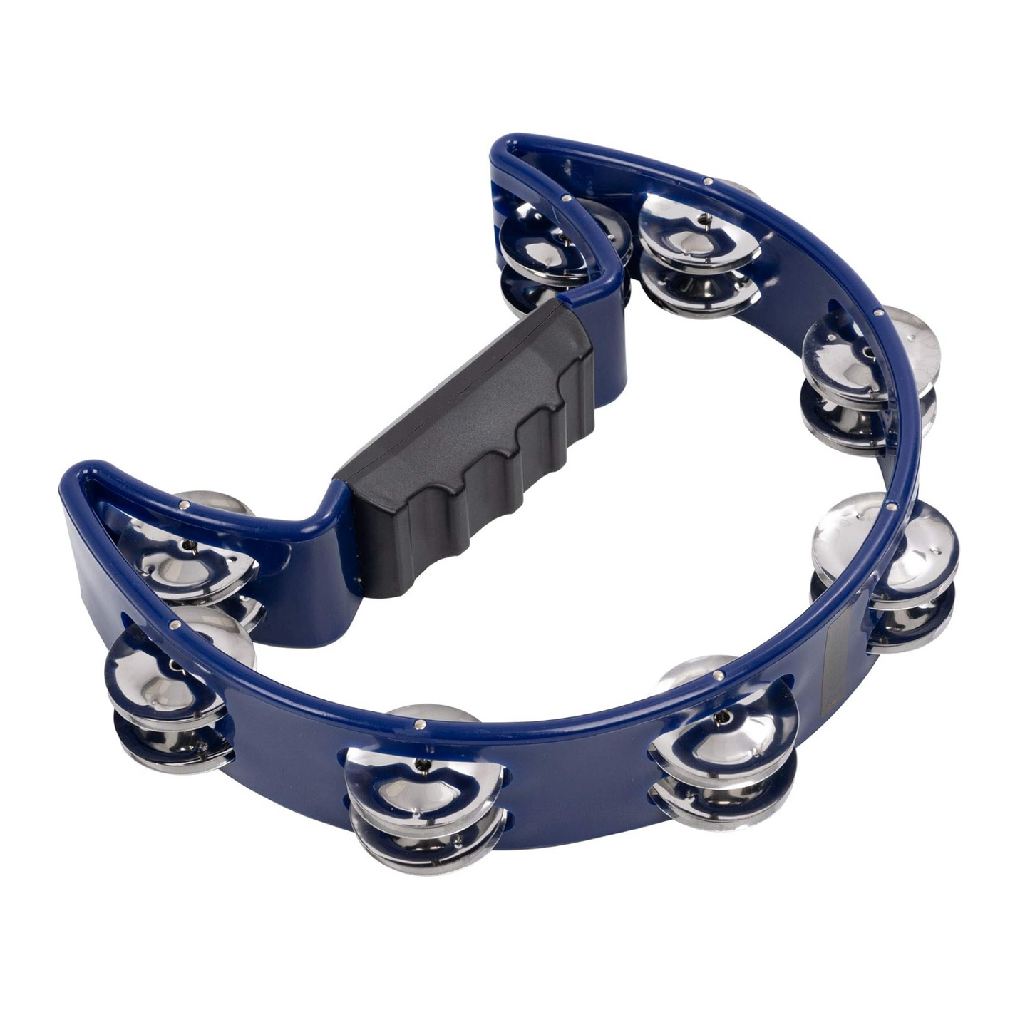 Drumfire Half Moon ABS Tambourine Single Row Jingles (Blue)