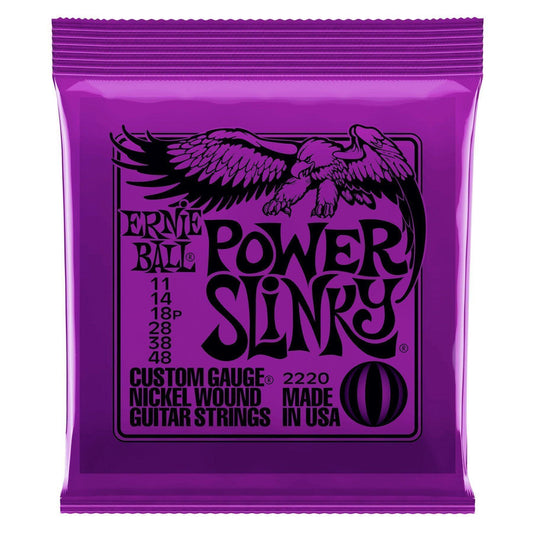Ernie Ball 2220 Power Slinky Nickel Wound Electric Guitar Strings (11-48)-2220