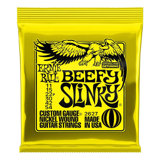 Ernie Ball 2627 Beefy Slinky Nickel Wound Electric Guitar Strings (11-54)-2627
