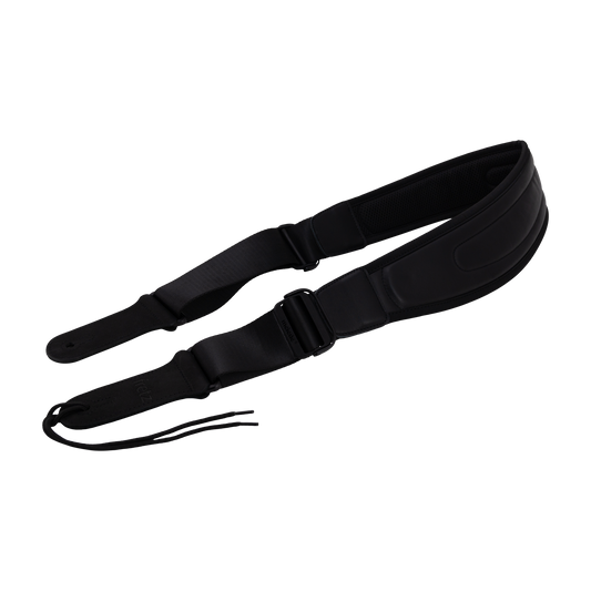 Fretz FGST-QA12-BLK 31/2" Leather Guitar Strap (Black)