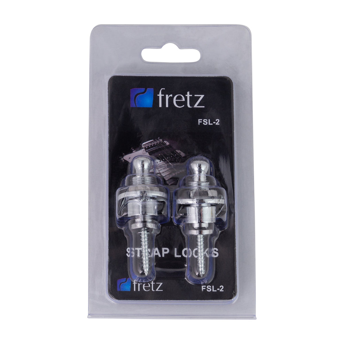 FRETZ Strap Locks FSL-2-CHR Chrome