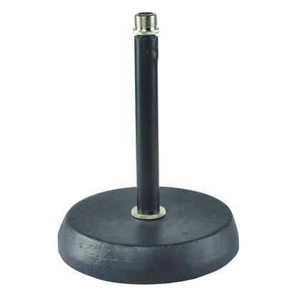 Handy Patch Straight Desktop Microphone Stand with Heavy Base (Black)-H-MT34