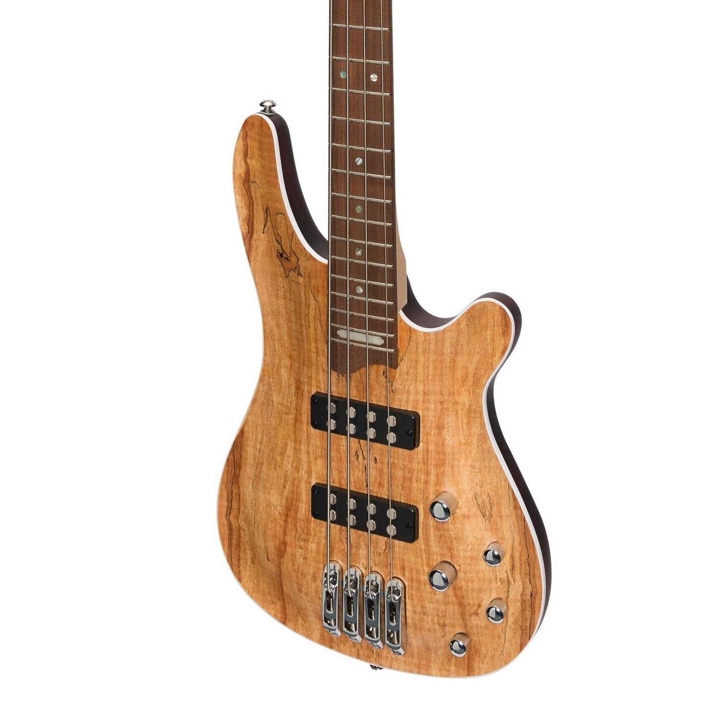 J&D Luthiers '20 Series' 4-String Contemporary Active Electric Bass Guitar (Natural Satin)