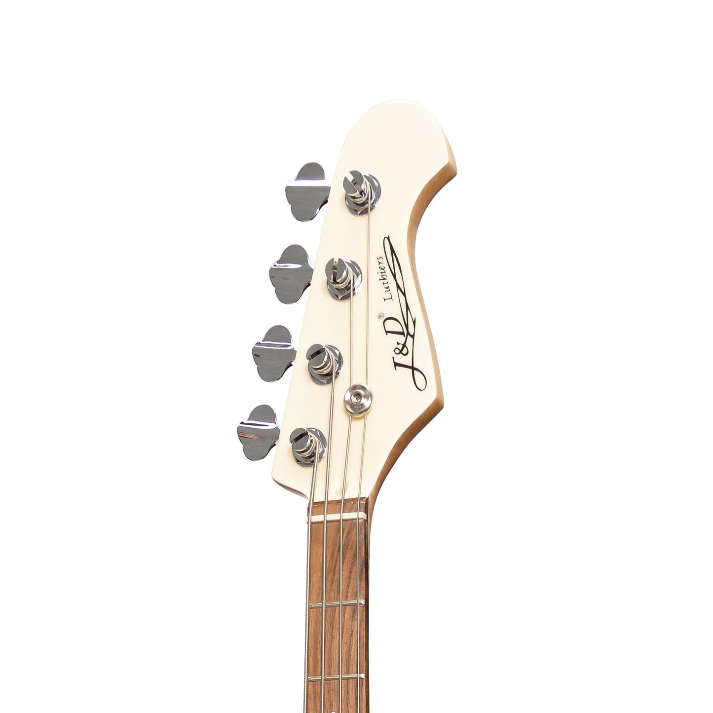 J&D Luthiers 4-String JM-Style Electric Bass Guitar (Cream)