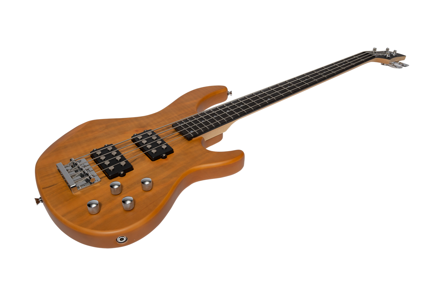 J&D Luthiers 4-String T-Style Contemporary Active Electric Bass Guitar (Natural Satin)