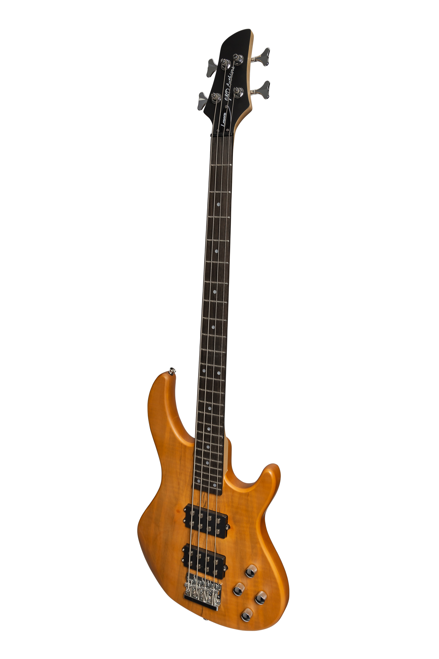 J&D Luthiers 4-String T-Style Contemporary Active Electric Bass Guitar (Natural Satin)