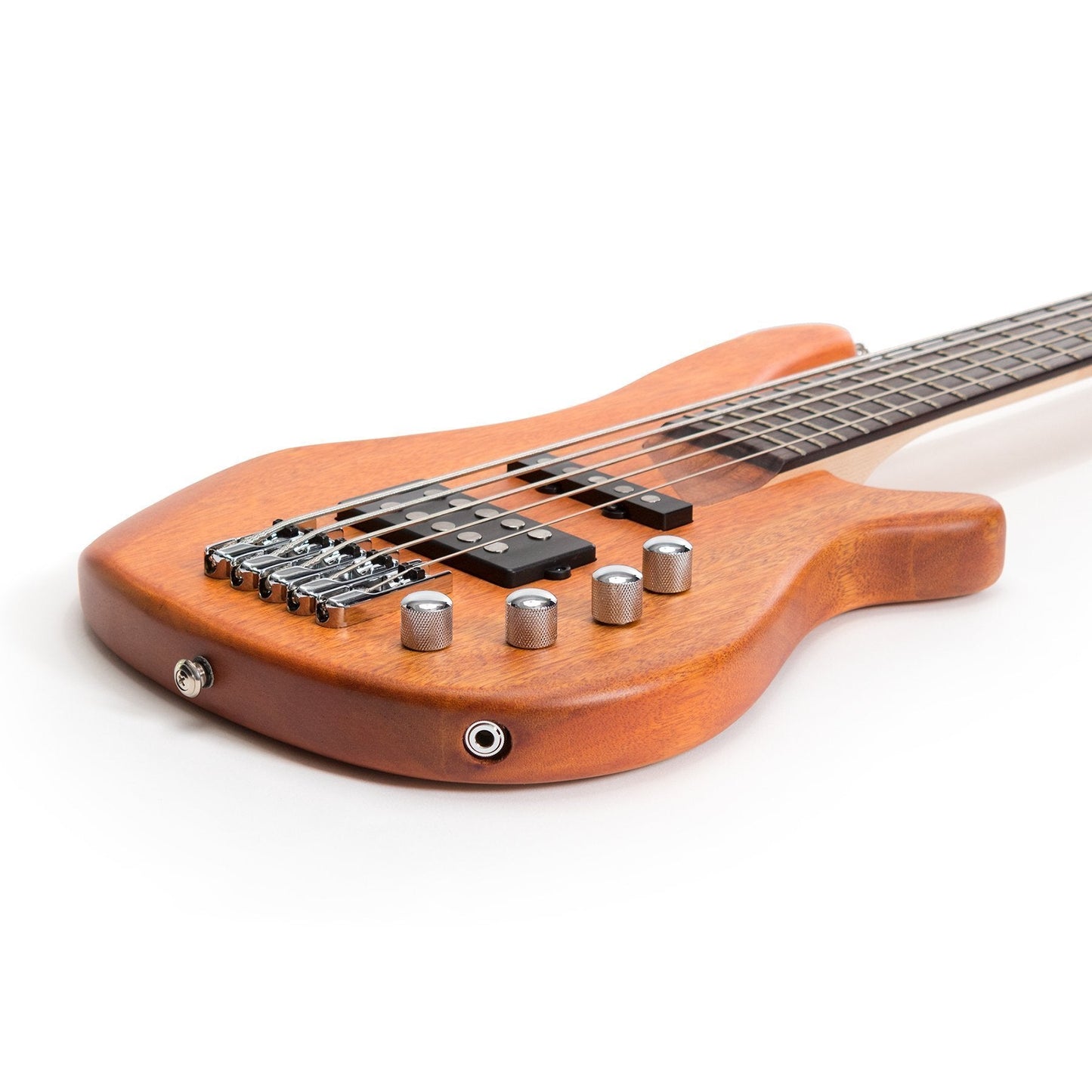 J&D Luthiers 5-String T-Style Contemporary Active Electric Bass Guitar (Natural Satin)