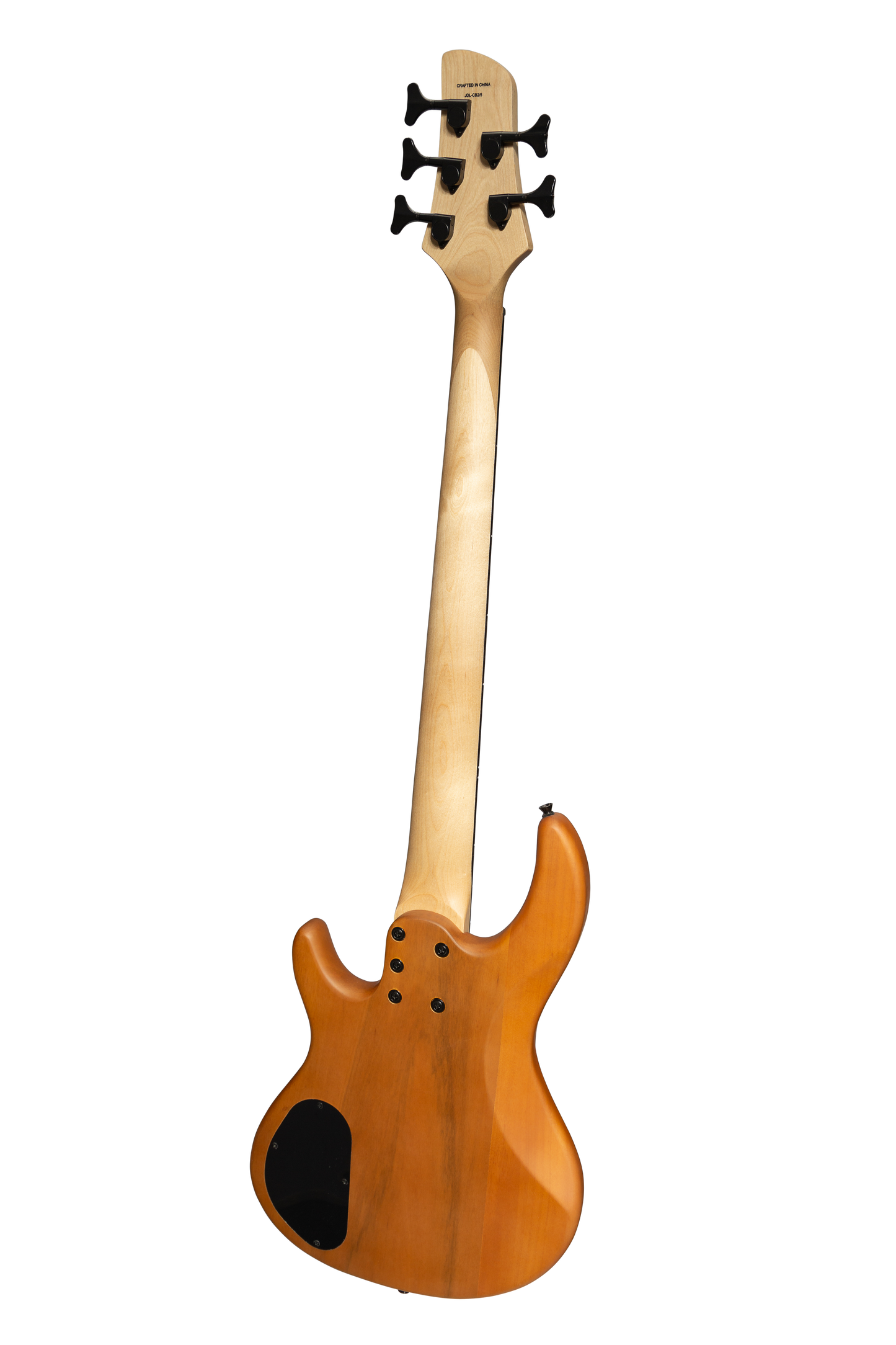 J&D Luthiers 5-String T-Style Contemporary Active Electric Bass Guitar (Natural Satin)
