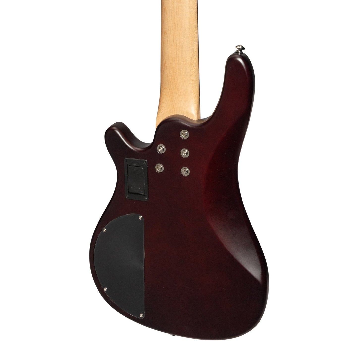 J&D Luthiers 5-String T-Style Contemporary Active Electric Bass Guitar (Satin Brown Stain)