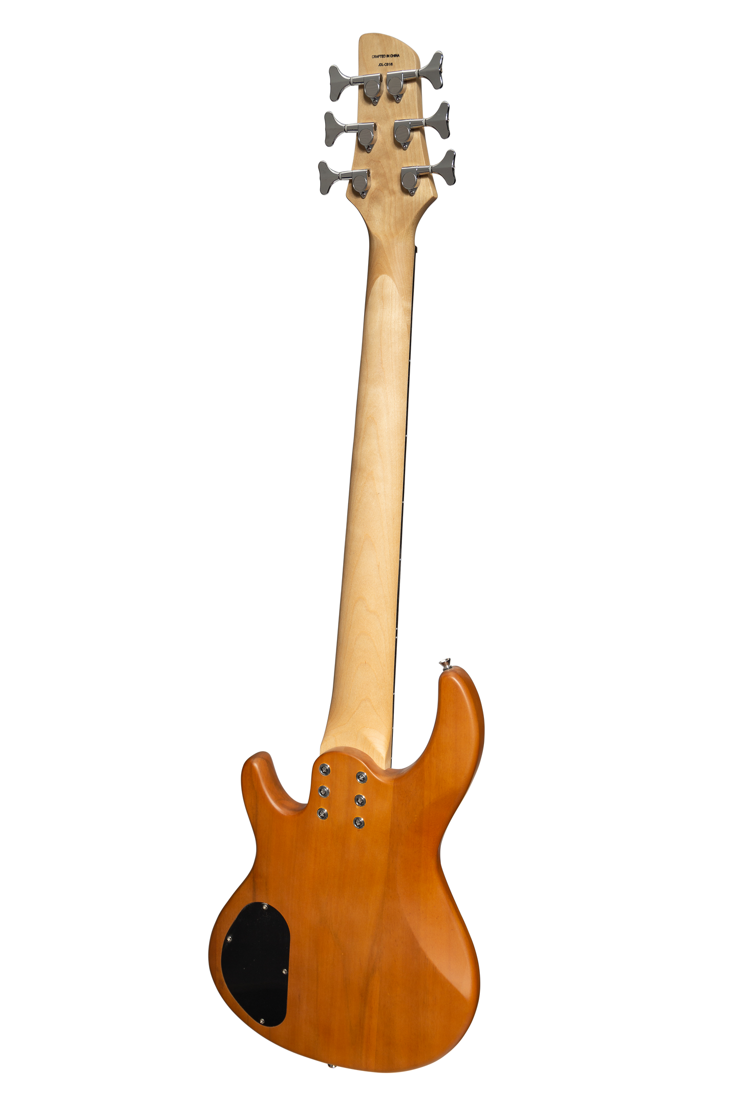 J&D Luthiers 6-String T-Style Contemporary Active Electric Bass Guitar (Natural Satin)