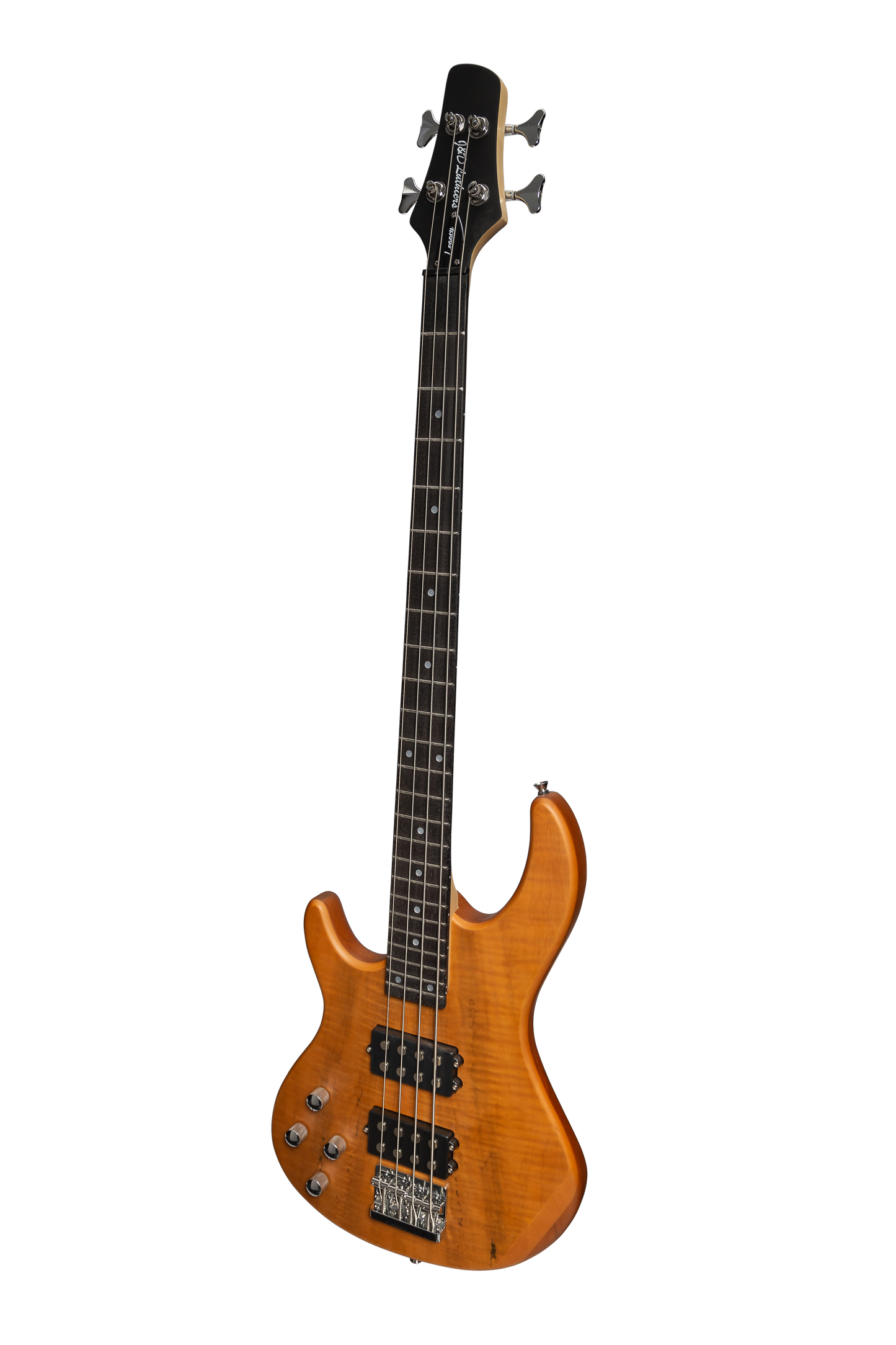J&D Luthiers 4-String T-Style Active Electric Bass Guitar Left Handed (Natural Satin)