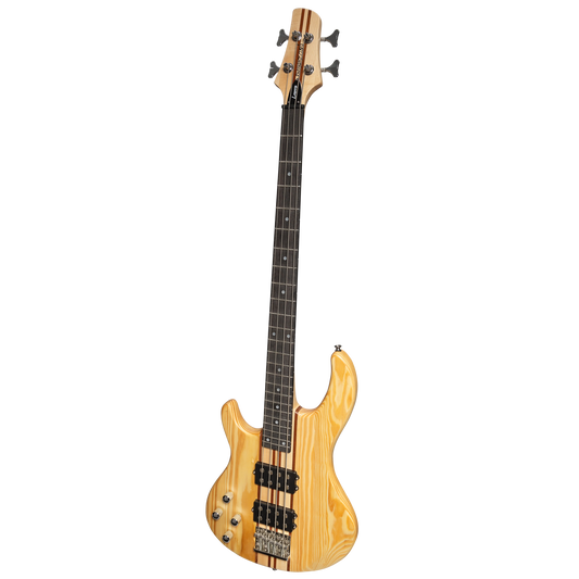 J&D Luthiers 4-String Contemporary Neck Through Active Electric Bass Guitar Left Handed