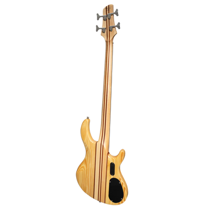 J&D Luthiers 4-String Contemporary Neck Through Active Electric Bass Guitar Left Handed