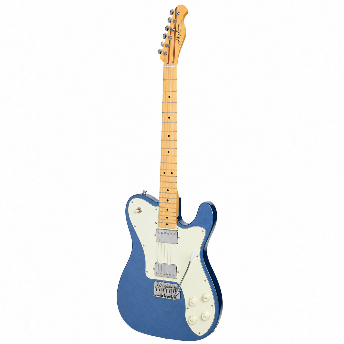 J&D Luthiers Deluxe TE-Style Electric Guitar (Metallic Blue)