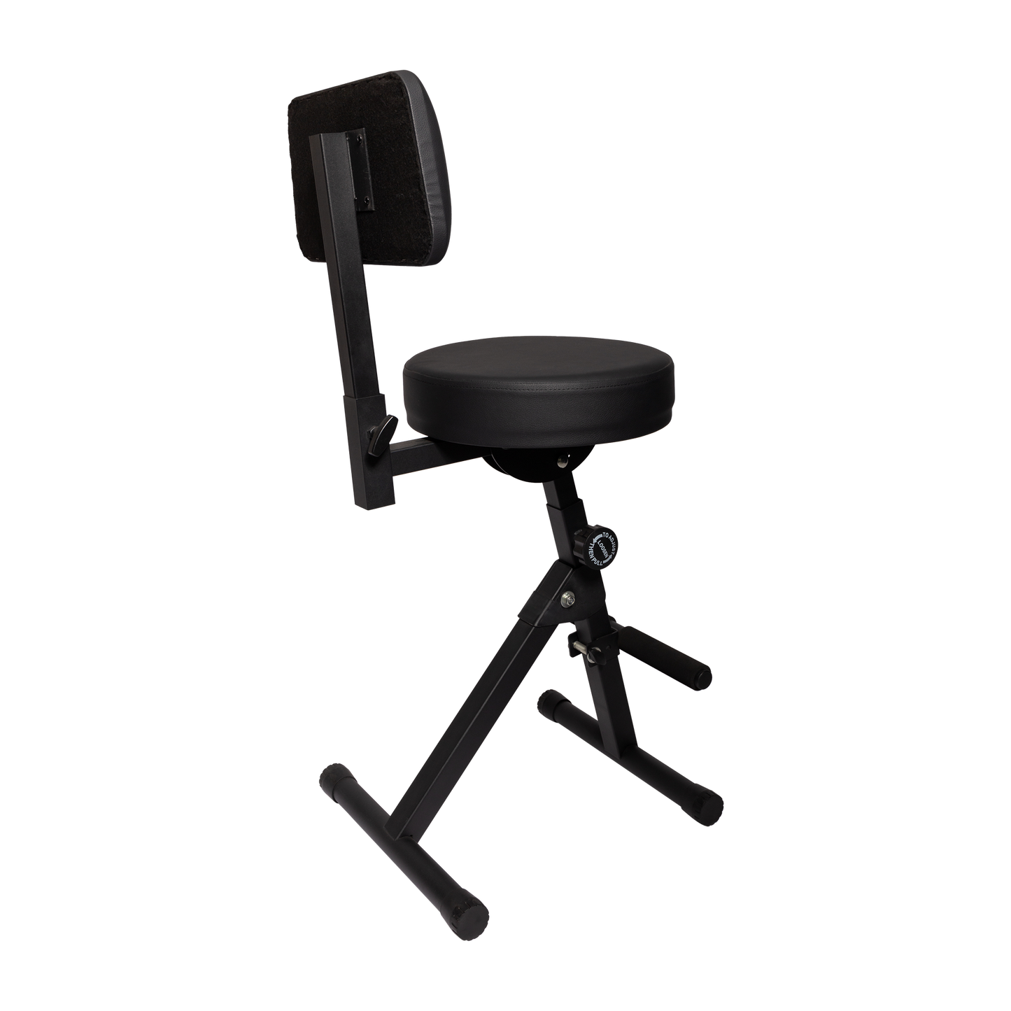 Fretz KGB-21-BLK Height Adjustable Guitarist Stool
