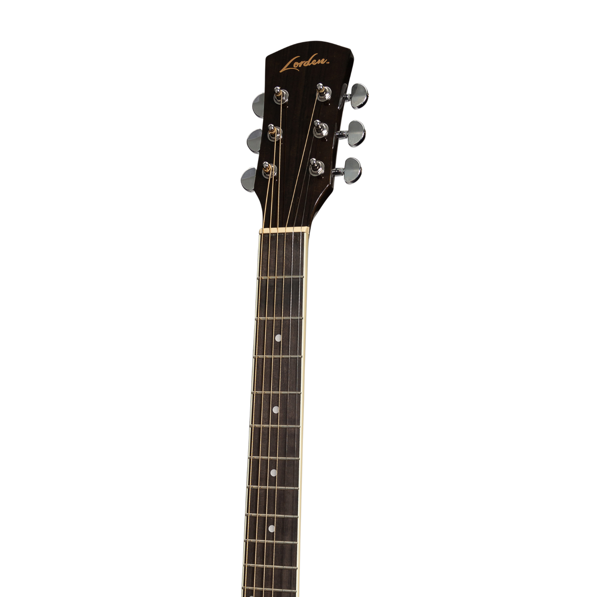 Lorden Acoustic Dreadnought Guitar (Black)