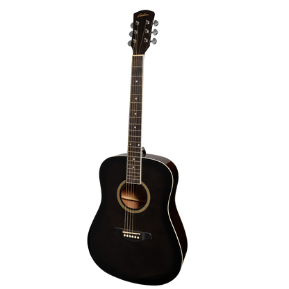 Lorden Acoustic Dreadnought Guitar (Black)