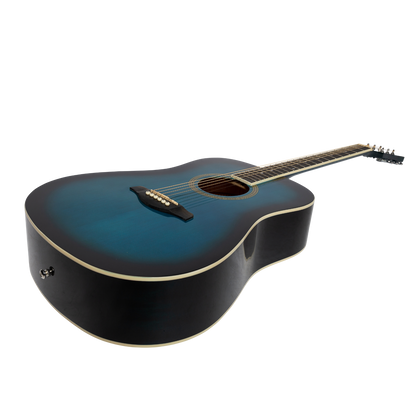 Lorden Acoustic Dreadnought Guitar (Blueburst)
