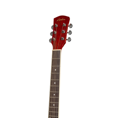 Lorden Acoustic Dreadnought Guitar (Wine Red)