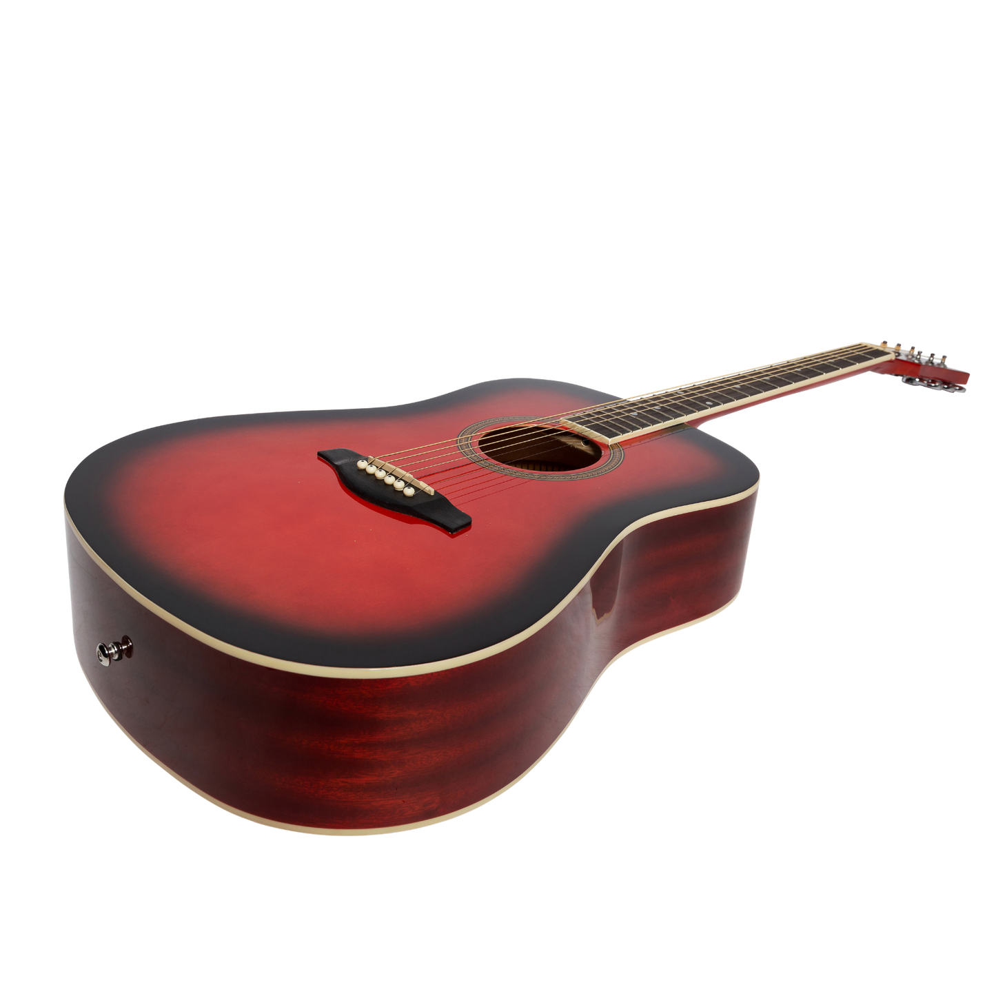 Lorden Acoustic Dreadnought Guitar (Wine Red)