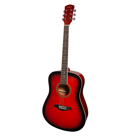Lorden Acoustic Dreadnought Guitar (Wine Red)
