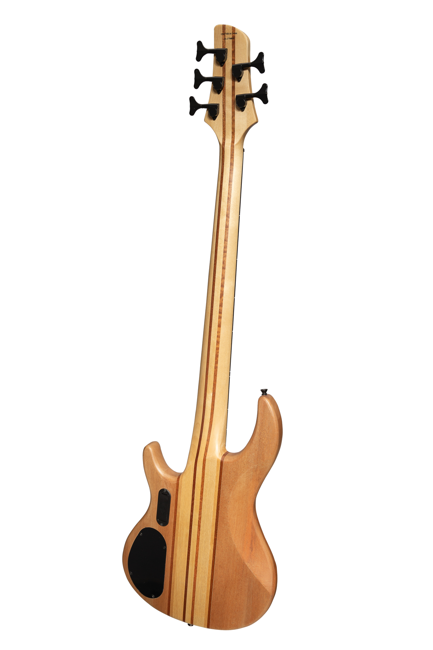 Luthiers 5-String Contemporary Neck Through Active Electric Bass Guitar (Natural Satin)