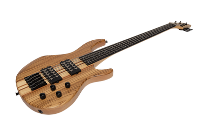 Luthiers 5-String Contemporary Neck Through Active Electric Bass Guitar (Natural Satin)