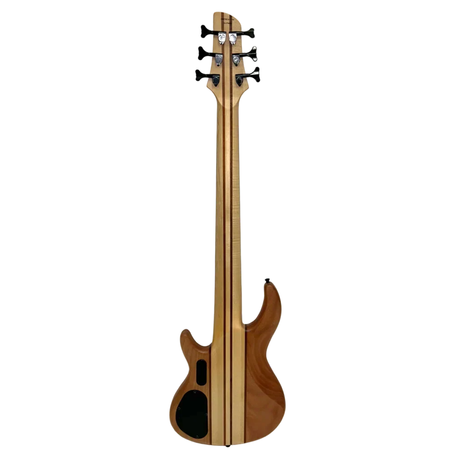 Luthiers 6-String Contemporary Neck Through Active Electric Bass Guitar (Natural Satin)