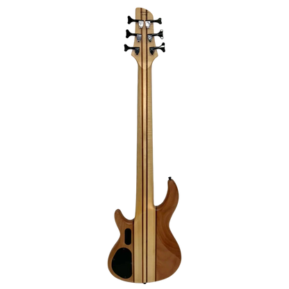 Luthiers 6-String Contemporary Neck Through Active Electric Bass Guitar (Natural Satin)
