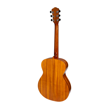 Martinez Left Handed Acoustic-Electric Gloss Small Body Guitar (Koa)