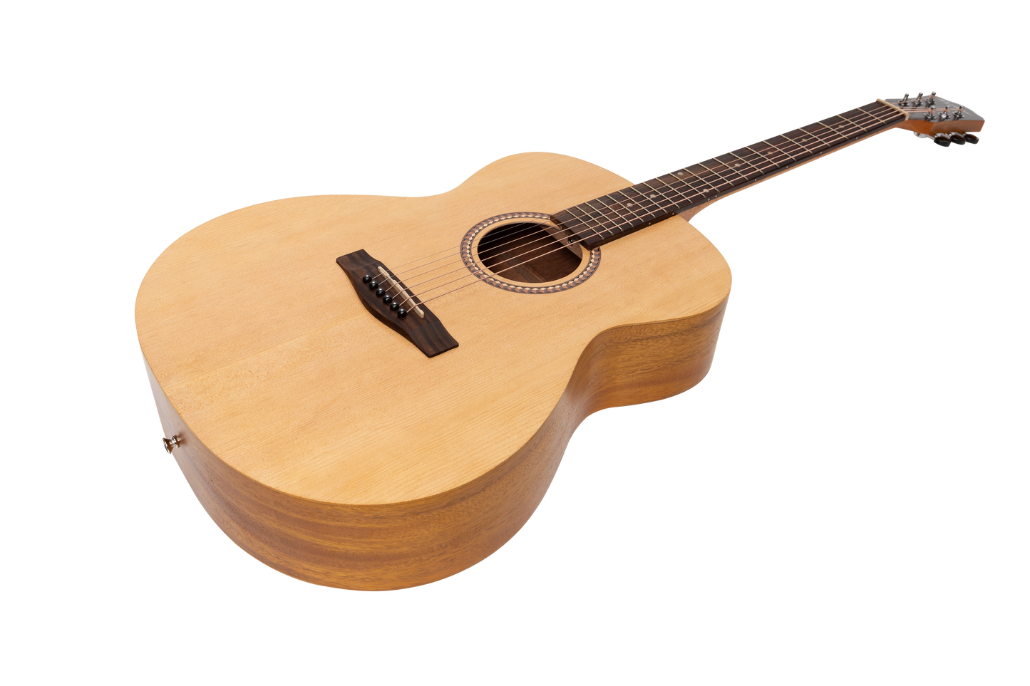 Martinez Left Handed Acoustic Small Body Guitar (Spruce/Koa)