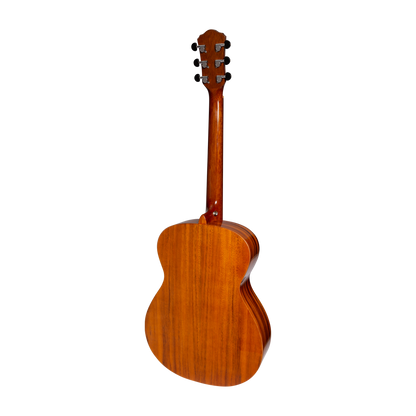 Martinez Acoustic-Electric Gloss Small Body Left Handed Guitar (Spruce/Koa)