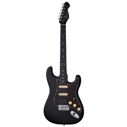 MOOER MSC10 ST-STYLE ELECTRIC GUITAR (BLACK/TORTOISE SCRATCH PLATE)