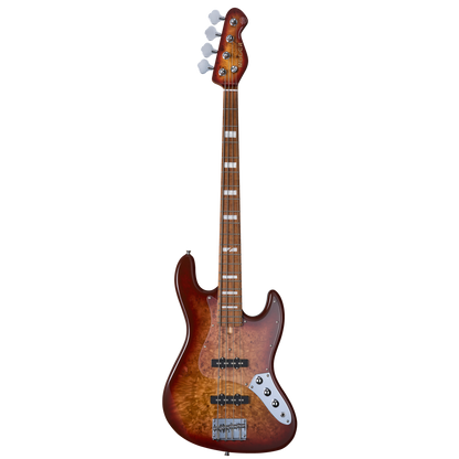 MOOER MBJ420 JZ-STYLE ELECTRIC BASS GUITAR (RED BURST)